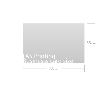 matte/matt laminated business cards size 85 x 55mm - FAS printing