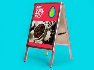A1 Frame Sign Custom A-Frame Sign Board Printing. A1 or A2 Frame & 2 posters