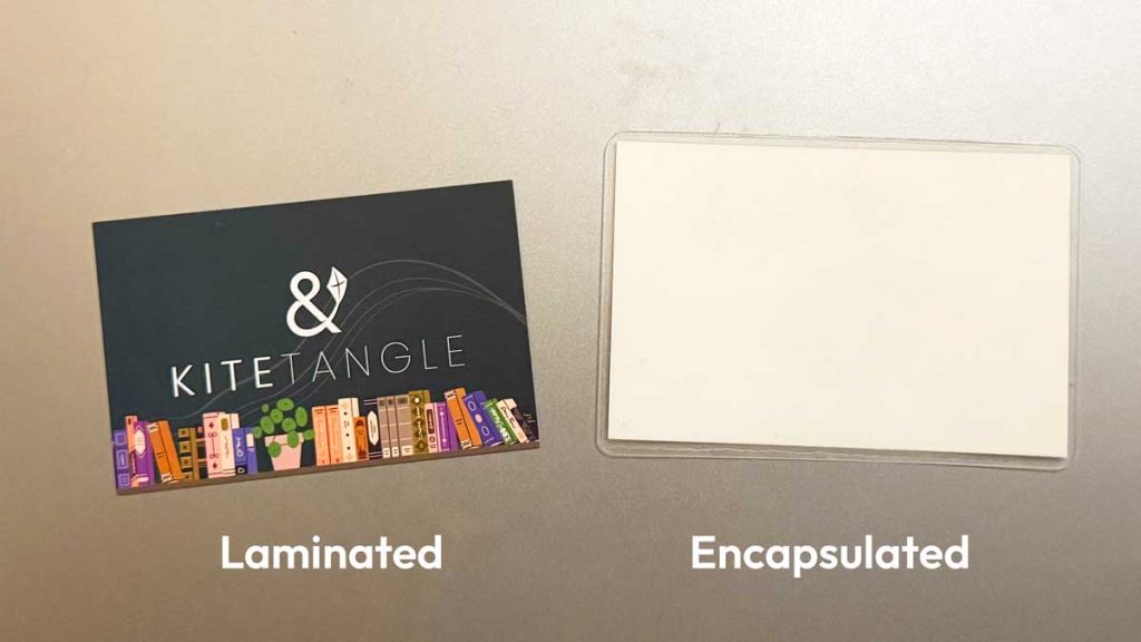 laminated vs encapsulated business cards