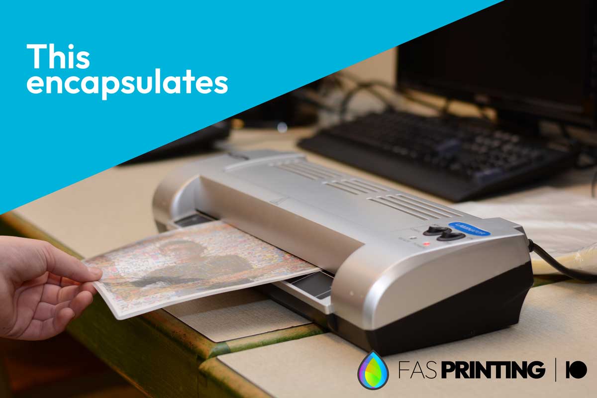 Office laminator: This encapsulates
